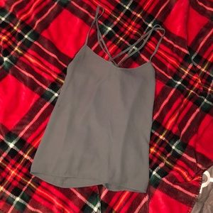 Grey hollister tank